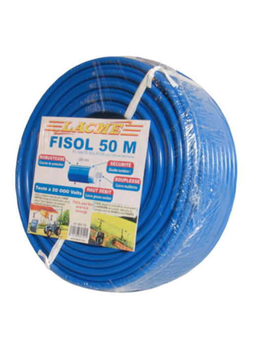 Fil haute tension cuivre Fisol 50m Lacmé