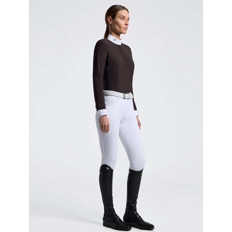 Chemise de concours manches longues Perforated Inserts FW26 Cavalleria Toscana