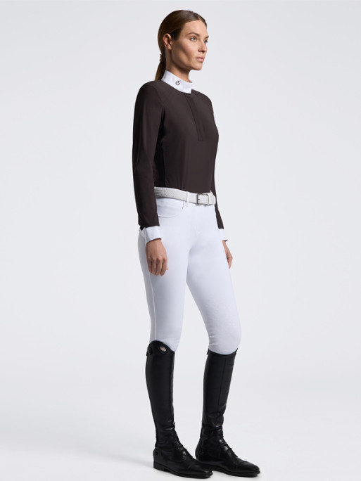 Chemise de concours manches longues Perforated Inserts FW26 Cavalleria Toscana
