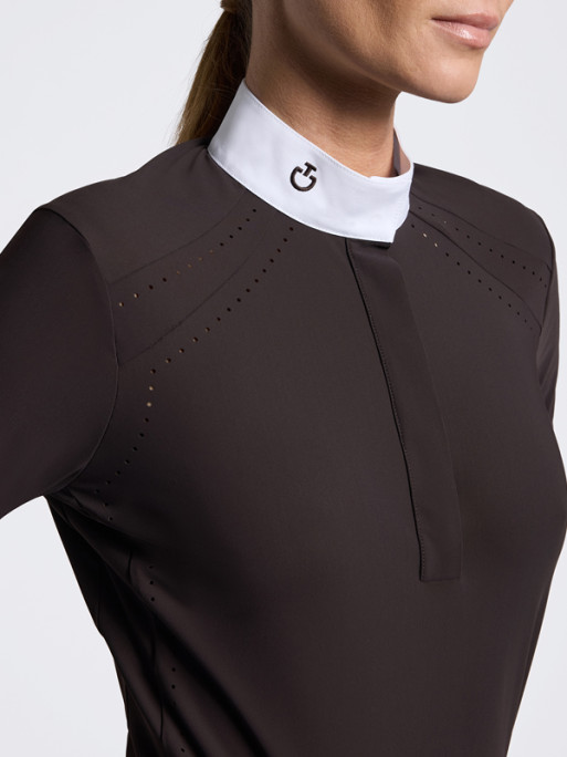 Chemise de concours manches longues Perforated Inserts FW26 Cavalleria Toscana