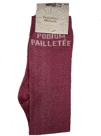 Chaussettes d'équitation pailletées ''Podium pailletée'' Paillettes Attitude