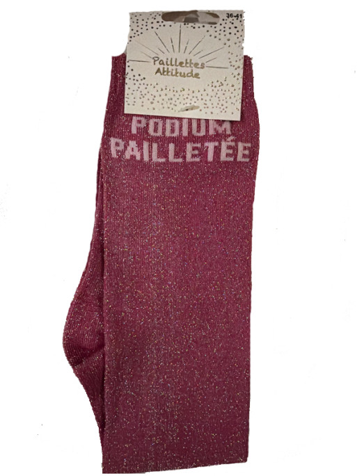 Chaussettes d'équitation pailletées ''Podium pailletée'' Paillettes Attitude