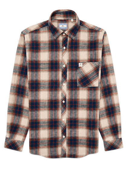 Chemise à carreaux Brushed FW26 Serge Blanco
