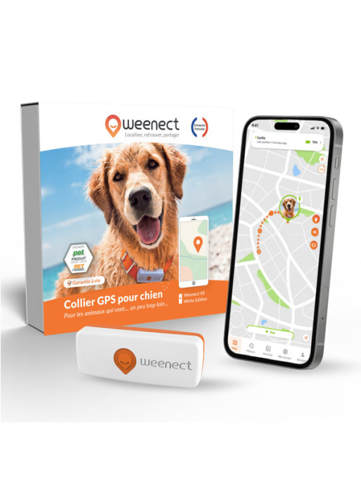 Traceur Mini GPS XS chien Weenect