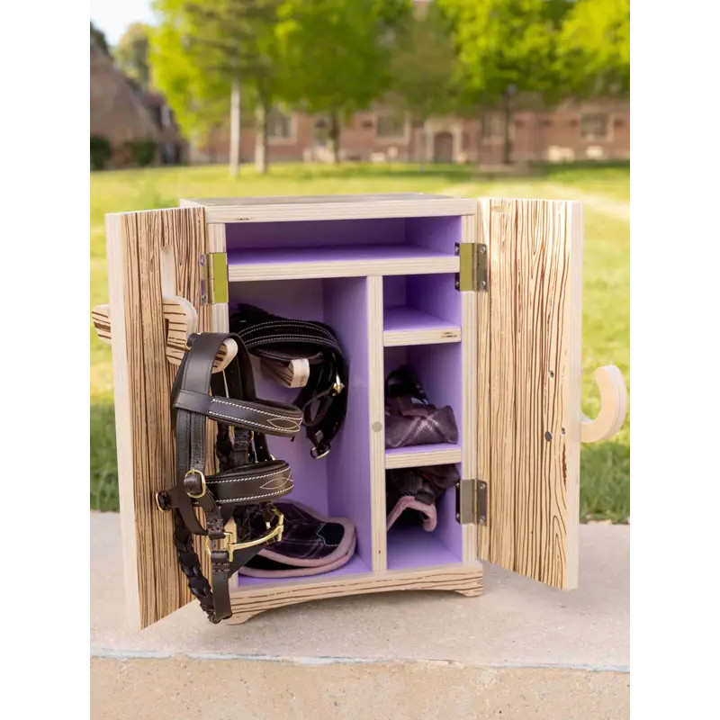 Casier de sellerie en bois pour Toy Pony LeMieux
