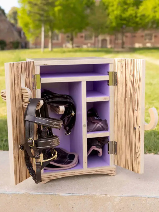 Casier de sellerie en bois pour Toy Pony LeMieux