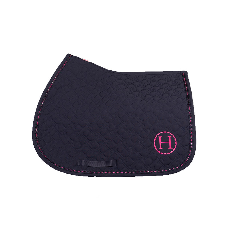 Tapis de selle Saphir CSO Octobre Rose Harcour