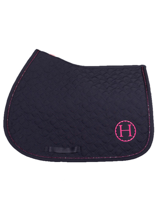 Tapis de selle Saphir CSO Octobre Rose Harcour