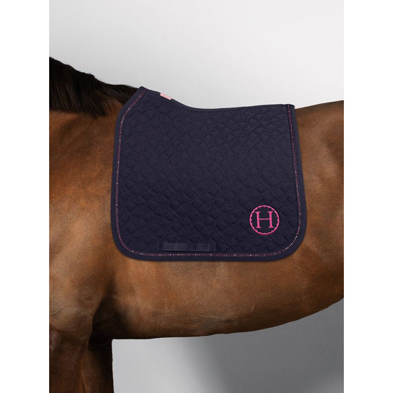 Tapis de selle Saphir  Dressage Octobre Rose Harcour