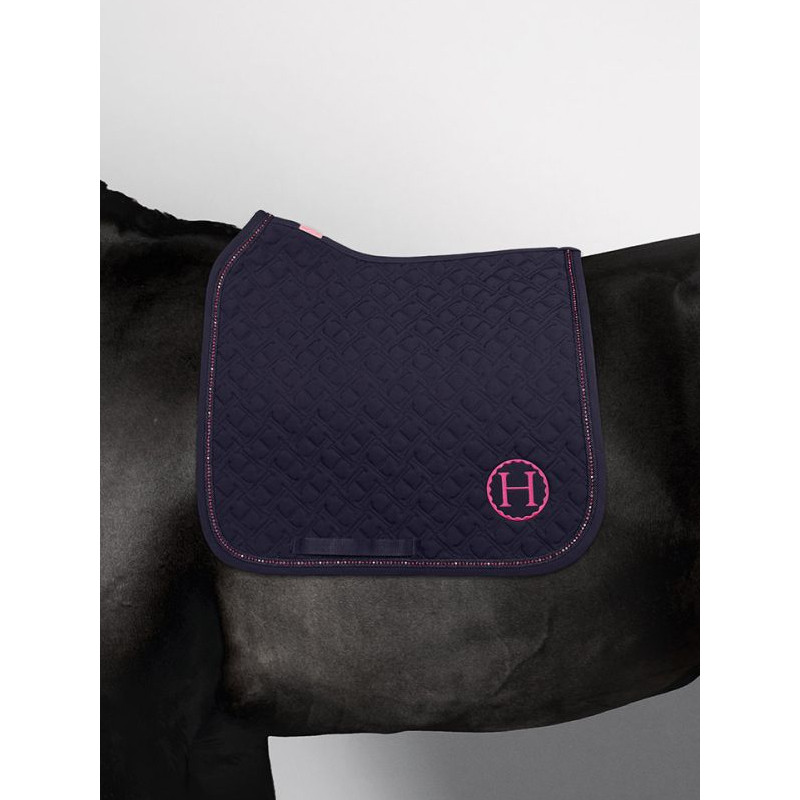 Tapis de selle Saphir  Dressage Octobre Rose Harcour
