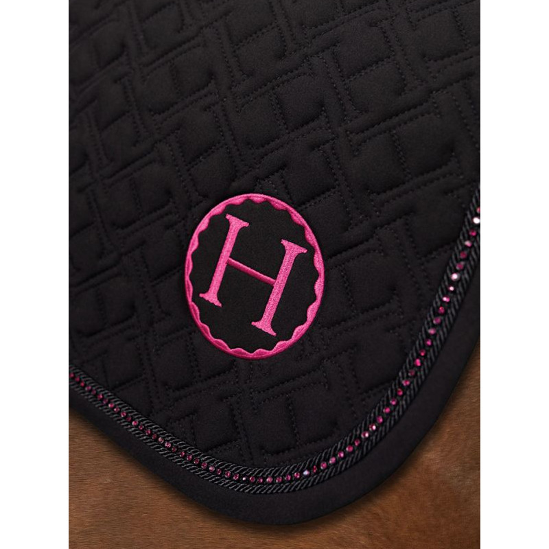 Tapis de selle Saphir  Dressage Octobre Rose Harcour