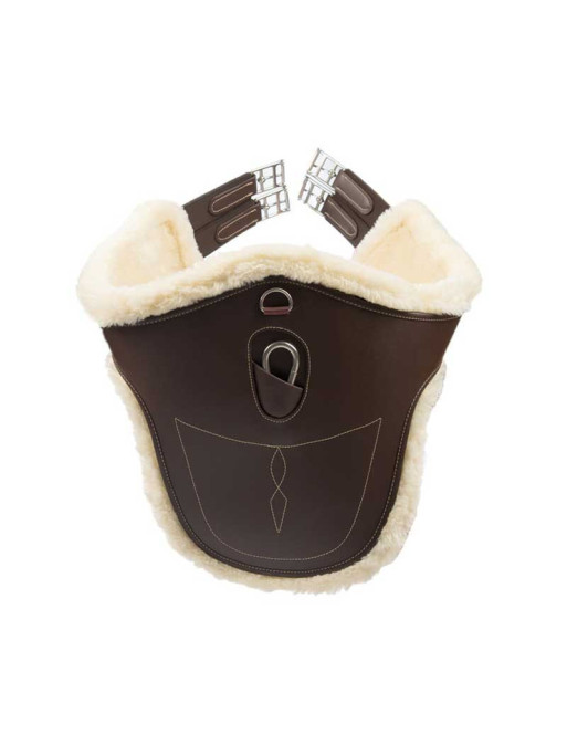 Sangle bavette en cuir et mouton Kentucky Sangle bavette en cuir et mouton Kentucky
