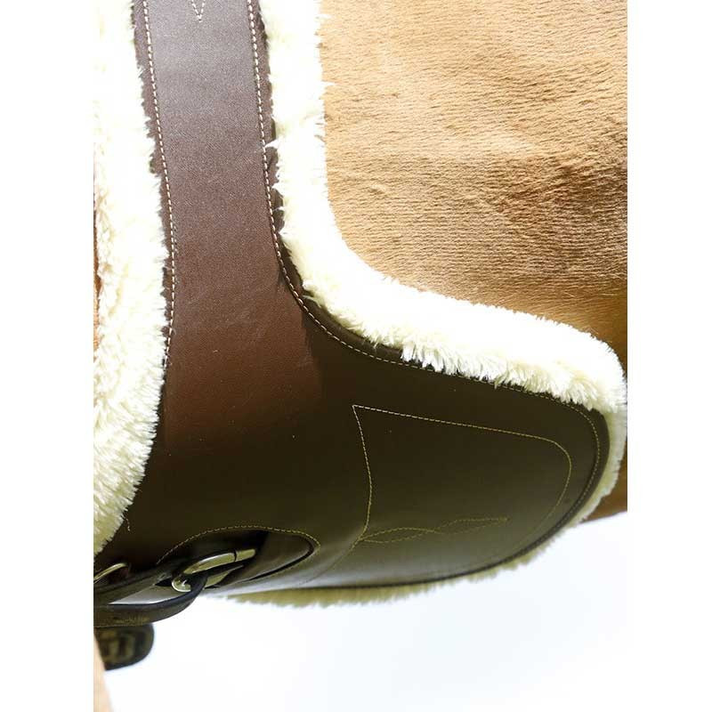 Sangle bavette en cuir et mouton Kentucky