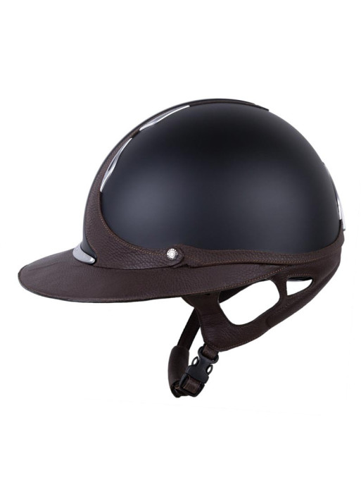 Casque Référence Eclipse Antarès noir/marron côté Casque Référence Eclipse Antarès noir/marron côté