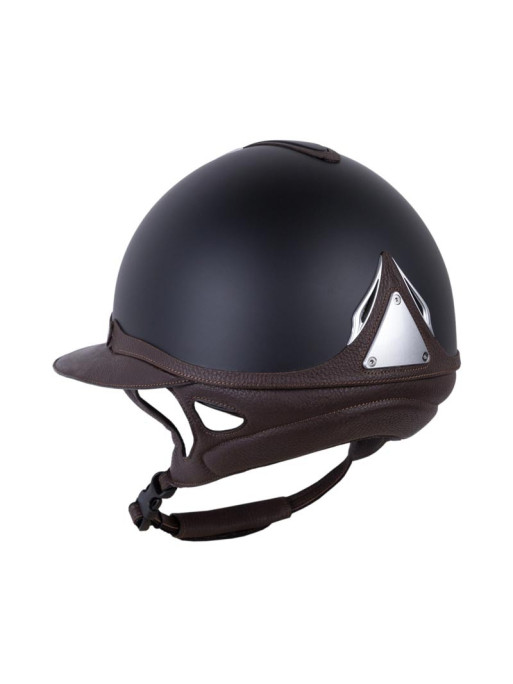 Casque Référence Eclipse Antarès noir/marron 3/4 arrière Casque Référence Eclipse Antarès noir/marron 3/4 arrière