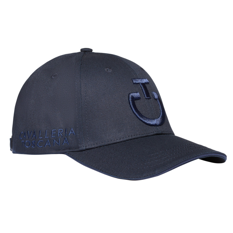 Casquette Logo Coton Cavalleria Toscana bleu marine
