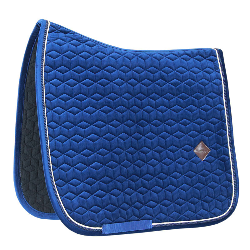 Tapis de selle Basic Velvet Dressage bleu marine Kentucky