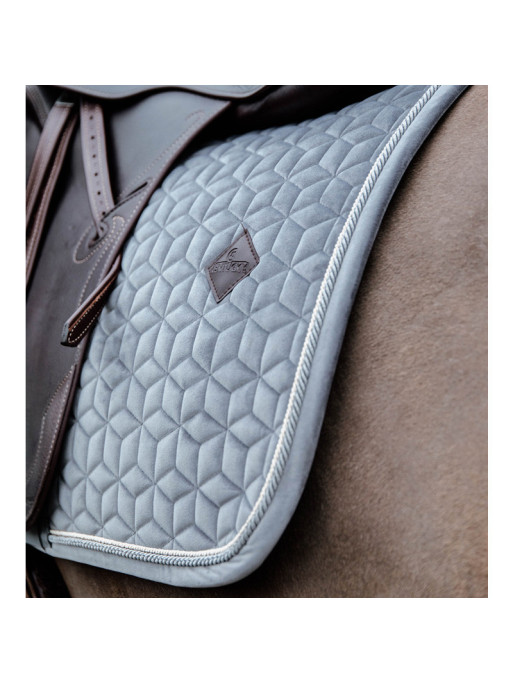 Tapis de selle Basic Velvet Dressage bleu marine Kentucky Tapis de selle Basic Velvet Dressage bleu marine Kentucky