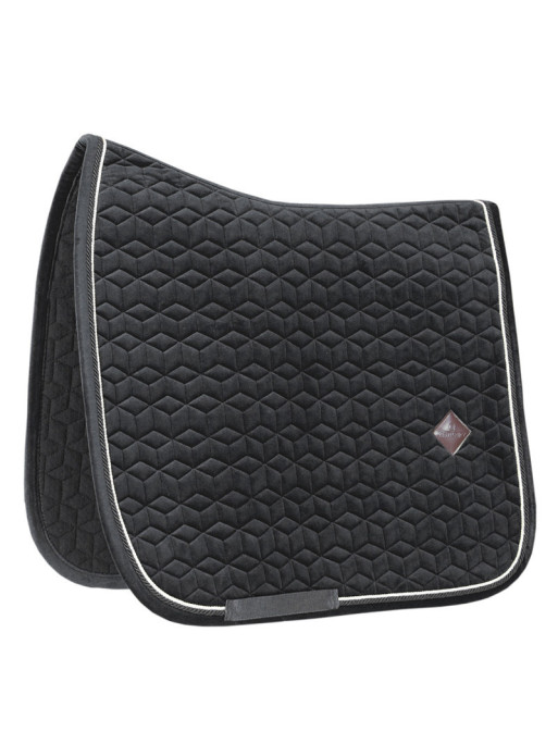 Tapis de selle Basic Velvet Dressage bleu marine Kentucky Tapis de selle Basic Velvet Dressage bleu marine Kentucky