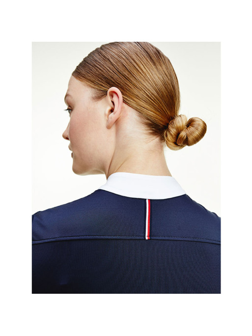 Polo de concours à manches courtes femme Tommy Hilfiger Equestrian Polo de concours à manches courtes femme Tommy Hilfiger Equestrian