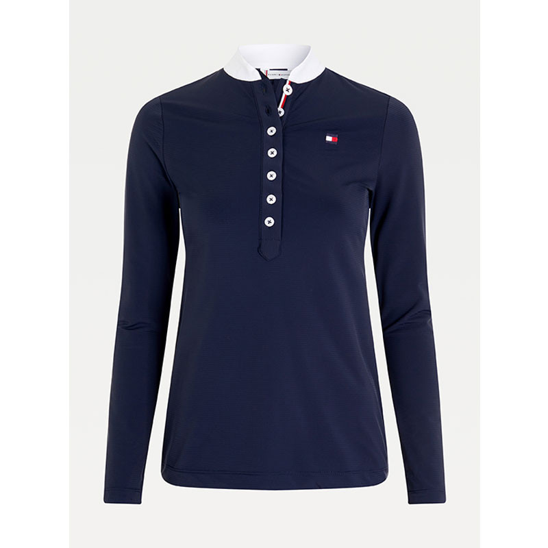 Polo de concours à manches longues Femme Tommy Hilfiger Equestrian