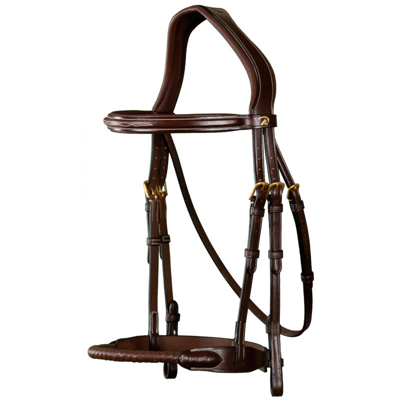 Bridon muserolle corde recouverte de cuir "D Collection" Dy'on