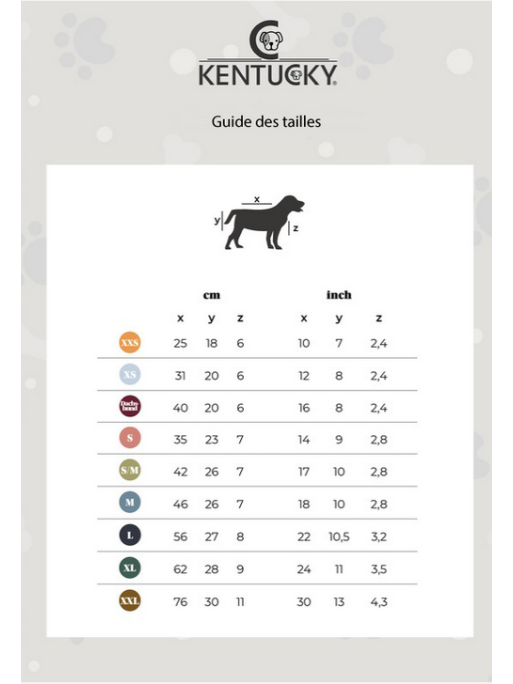 Couverture de pluie chien Kentucky Couverture de pluie chien Kentucky