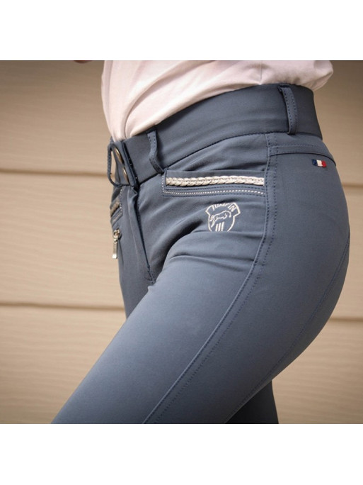 Pantalon d'équitation Junior Fille Marie Jump'In Bleu officier 3 Pantalon d'équitation Junior Fille Marie Jump'In Bleu officier 3