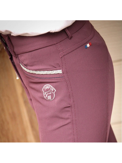 Pantalon d'équitation Junior Fille Marie Jump'In Prune 3 Pantalon d'équitation Junior Fille Marie Jump'In Prune 3