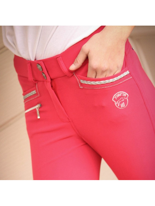 Pantalon d'équitation Junior Fille Marie Jump'In Rouge 3 Pantalon d'équitation Junior Fille Marie Jump'In Rouge 3