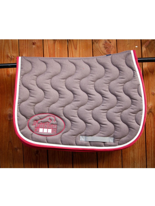 Tapis Jumpad Ecusson Jump'In Gris chiné, blanc et bordeaux 2 Tapis Jumpad Ecusson Jump'In Gris chiné, blanc et bordeaux 2