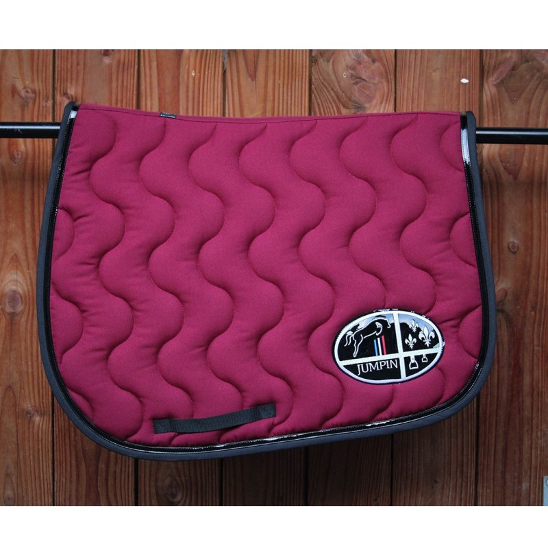 Tapis Jumpad Ecusson Jump'In Bordeaux et noir 1