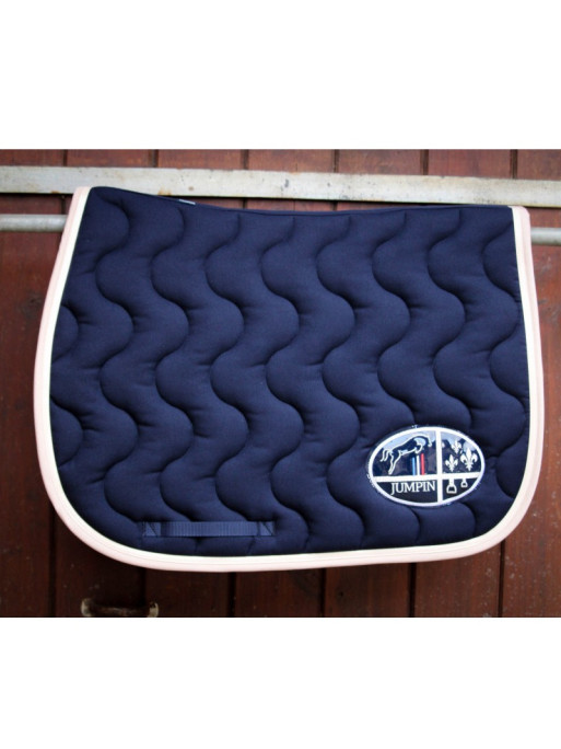 Tapis Jumpad Ecusson Jump'In Marine et beige 1