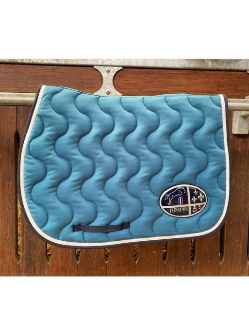 Tapis Jumpad Ecusson Jump'In Bleu lagoon, blanc et marine Tapis Jumpad Ecusson Jump'In Bleu lagoon, blanc et marine