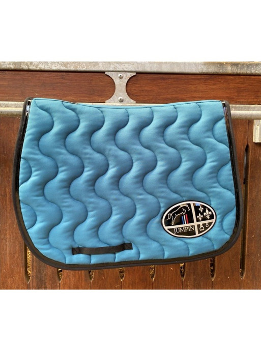 Tapis Jumpad Ecusson Jump'In Bleu lagon et noir Tapis Jumpad Ecusson Jump'In Bleu lagon et noir