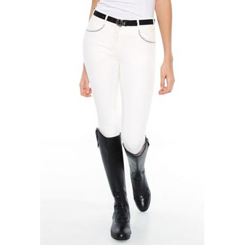 Pantalon Vogue Femme Full seat Rider Harcour blanc 1