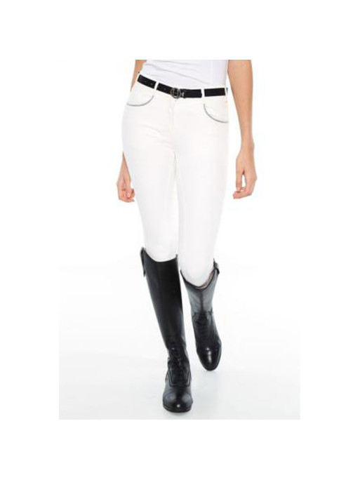 Pantalon Vogue Femme Full seat Rider Harcour blanc 1 Pantalon Vogue Femme Full seat Rider Harcour blanc 1