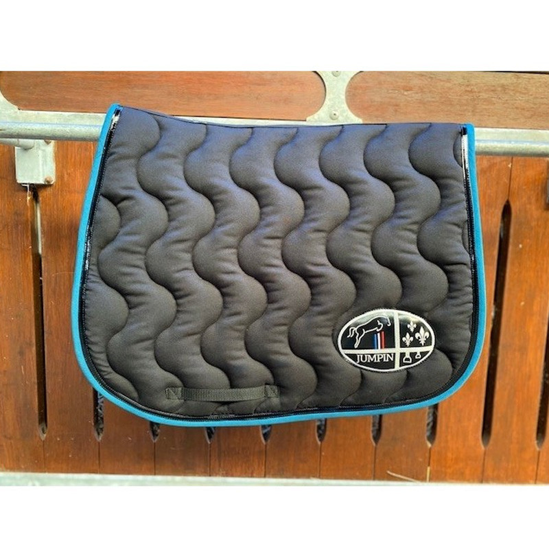 Tapis Jumpad Ecusson Jump'In noir / bleu canard 1