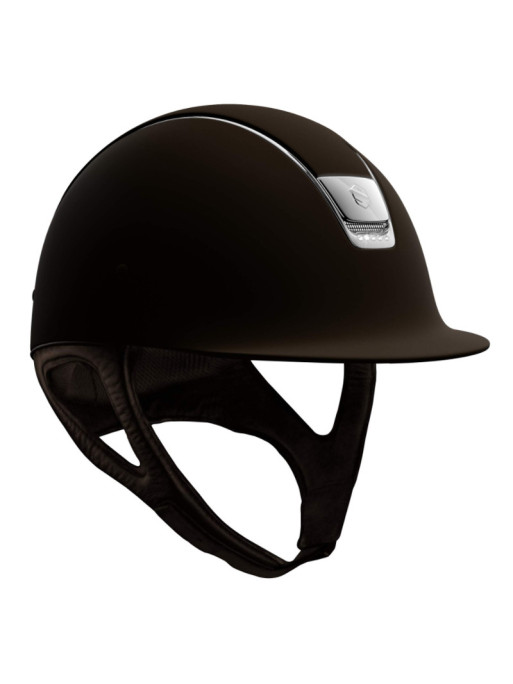 Casque Shadowmatt 5 cristaux swarovski marron avant Casque Shadowmatt 5 cristaux swarovski marron avant