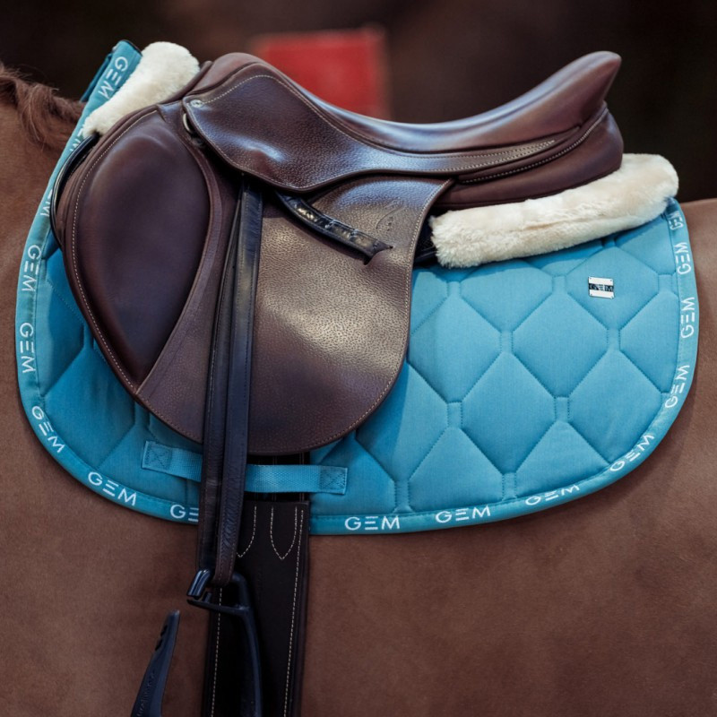 Tapis de selle Love GEM Obstacle GEM bleu