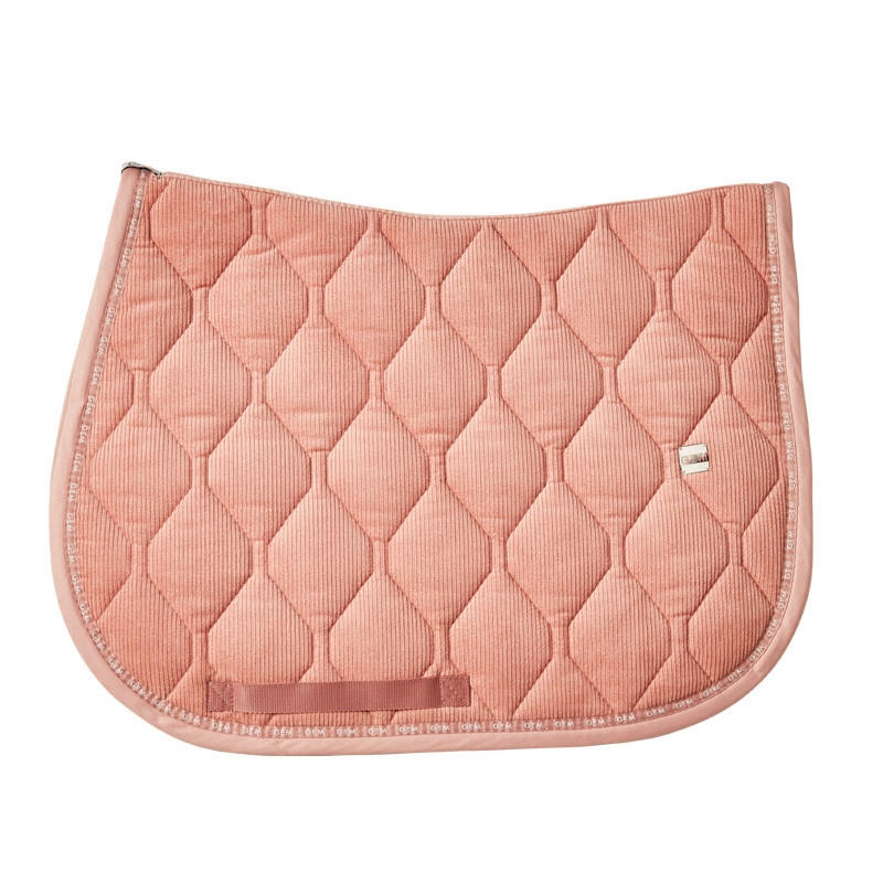 Tapis de selle velours Gem rose