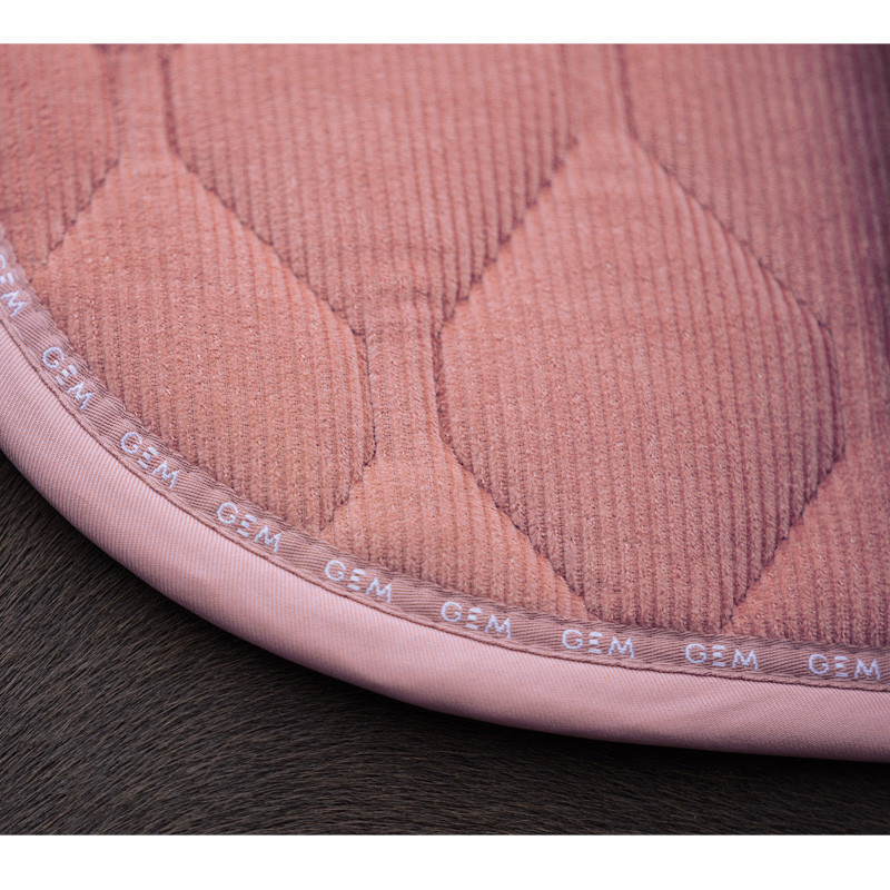 Tapis de selle velours Gem rose zoom