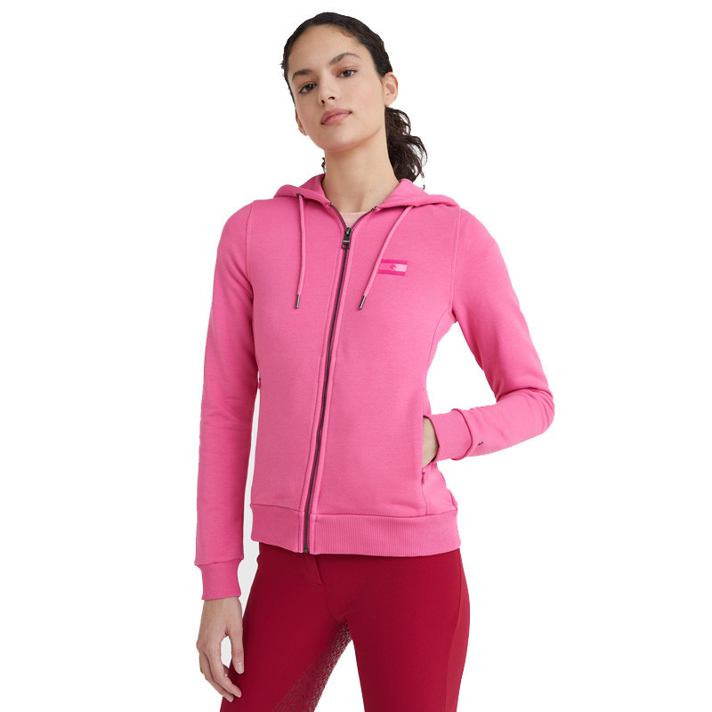 Veste à fermeture éclair Hoody Tommy Hilfiger Equestrian rose 1