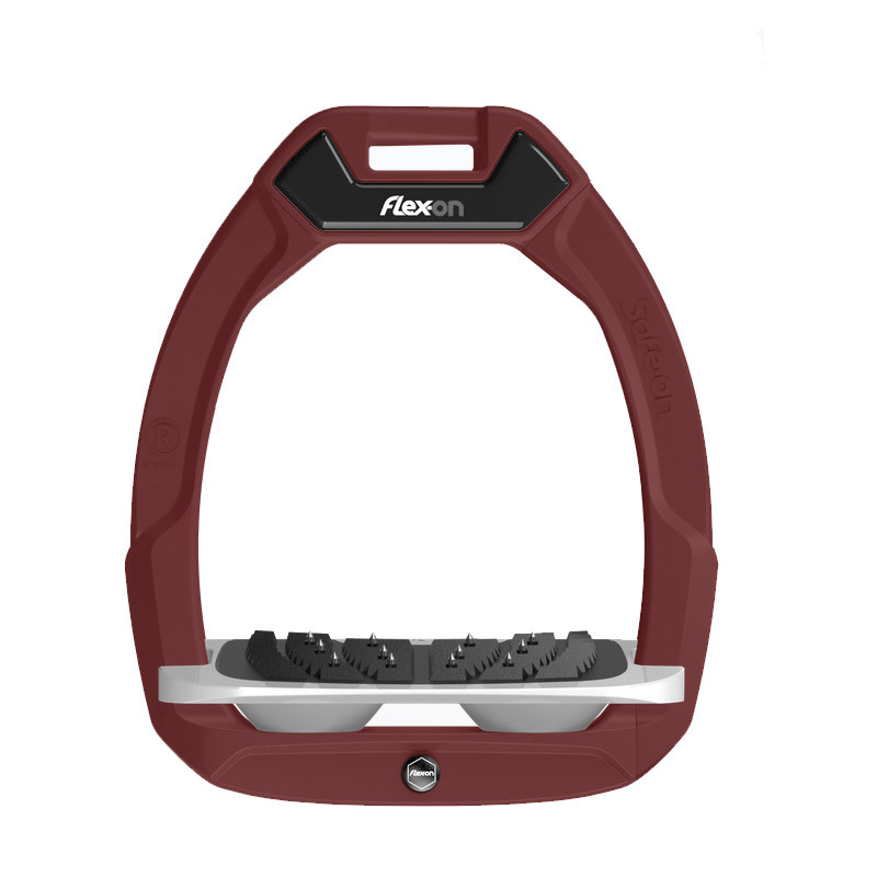 Etriers Safe-On Incliné Ultra-Gripp Flex-On cadre bordeaux