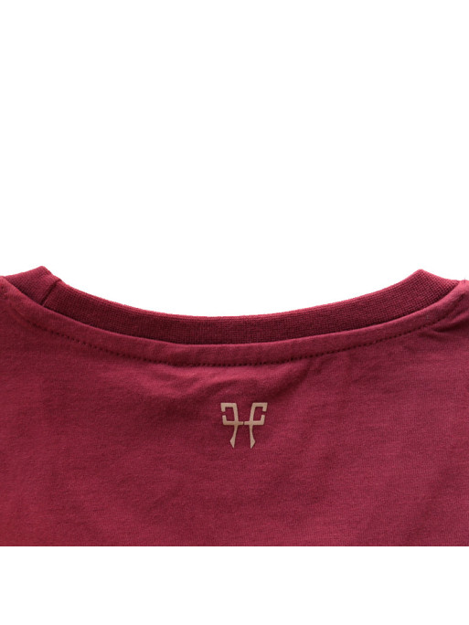 T-shirt Team shirt 2022 femme Horse Pilot dark red dos