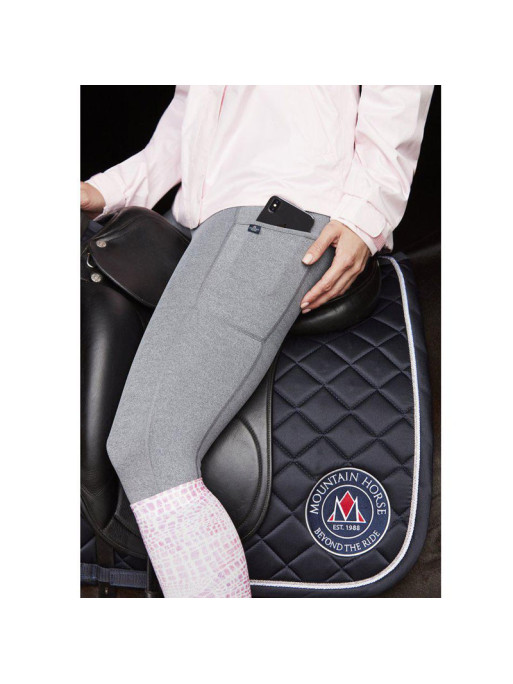 Legging d'équitation Flora Mountain Horse gris clair zoom poche