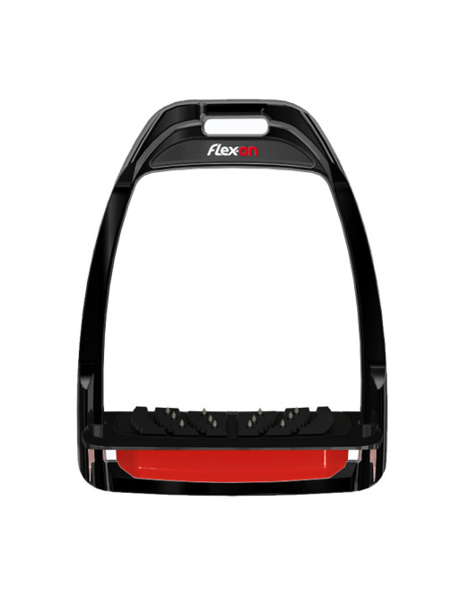Etriers Hunter incliné Ultra-Gripp Flex-On cadre noir élastomères rouge Etriers Hunter incliné Ultra-Gripp Flex-On cadre noir élastomères rouge
