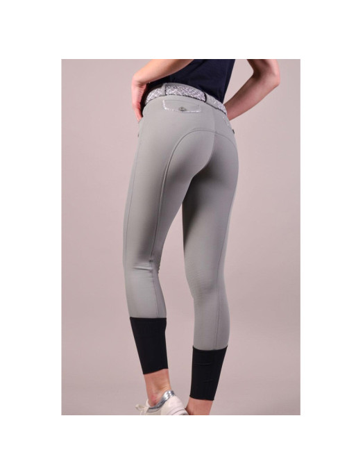 Pantalon Jaltika fix system grip Femme Rider Harcour gris arrière porté Pantalon Jaltika fix system grip Femme Rider Harcour gris arrière porté