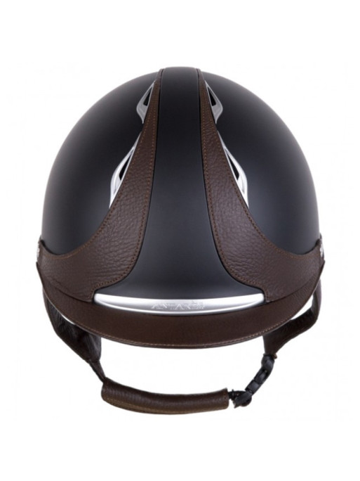 Casque Référence US Antarès noir/marron face Casque Référence US Antarès noir/marron face