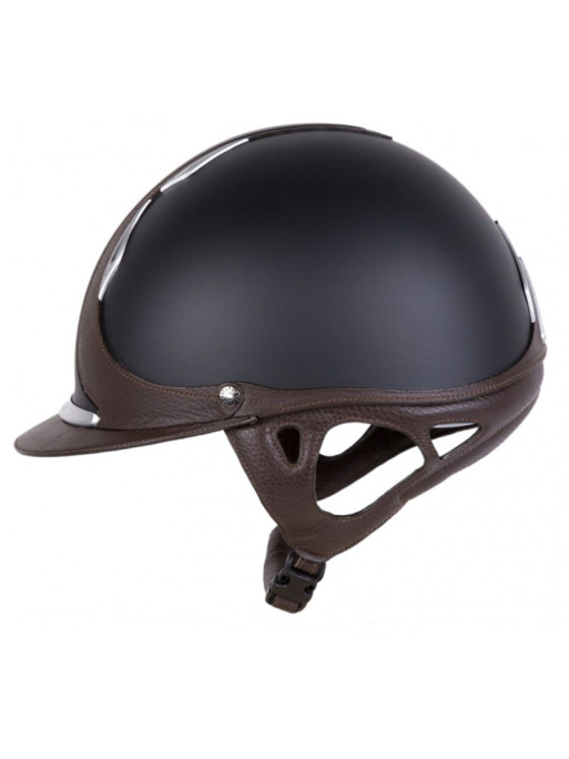 Casque Référence US Antarès noir/marron côté Casque Référence US Antarès noir/marron côté